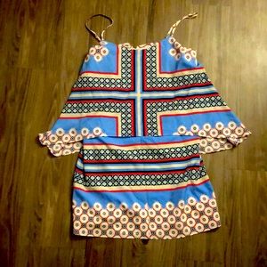 1.STATE Multicolor Popover Sheath Casual Dress